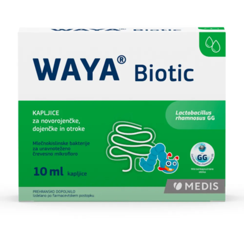 Waya Biotic, kapljice za novorojenčke, dojenčke in otroke (10 ml)